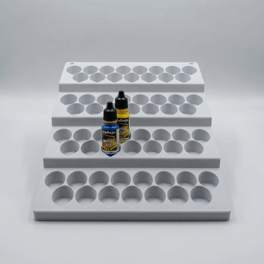 Paint rack for 60 Vallejo dropper bottles