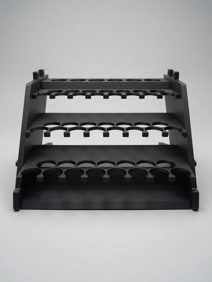 Flat-pack paint tower rack, 68 dropper bottles