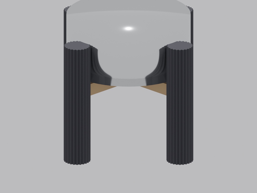 Fluted Column Dog Bowl Stand for Yeti Boomer 8